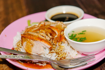 Duck with Rice Table