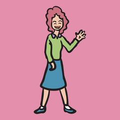 Mom say hi