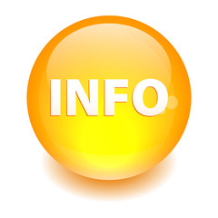 bouton internet information icon orange