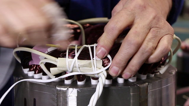 Heavy industry - Electric motor, how it made.