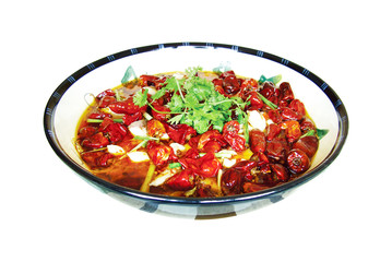 Hot fish, chinese food Sichuan Cuisine