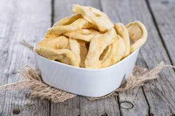 Portion of dried Apples