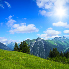 Alpenpanorama im Sommer