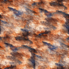 artist blue, brown watercolor background, art and seamless paint