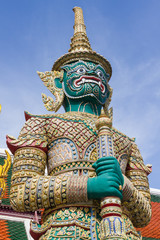 Giant statue in Wat Phra Kaew