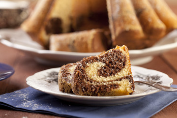 marble ring cake