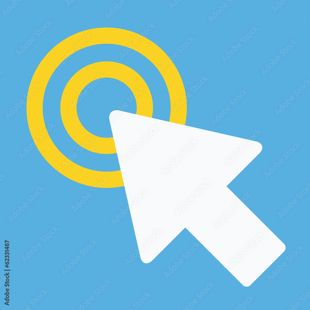 Poster vector click icon