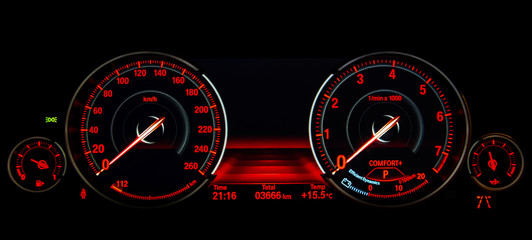 Speed control dashboard
