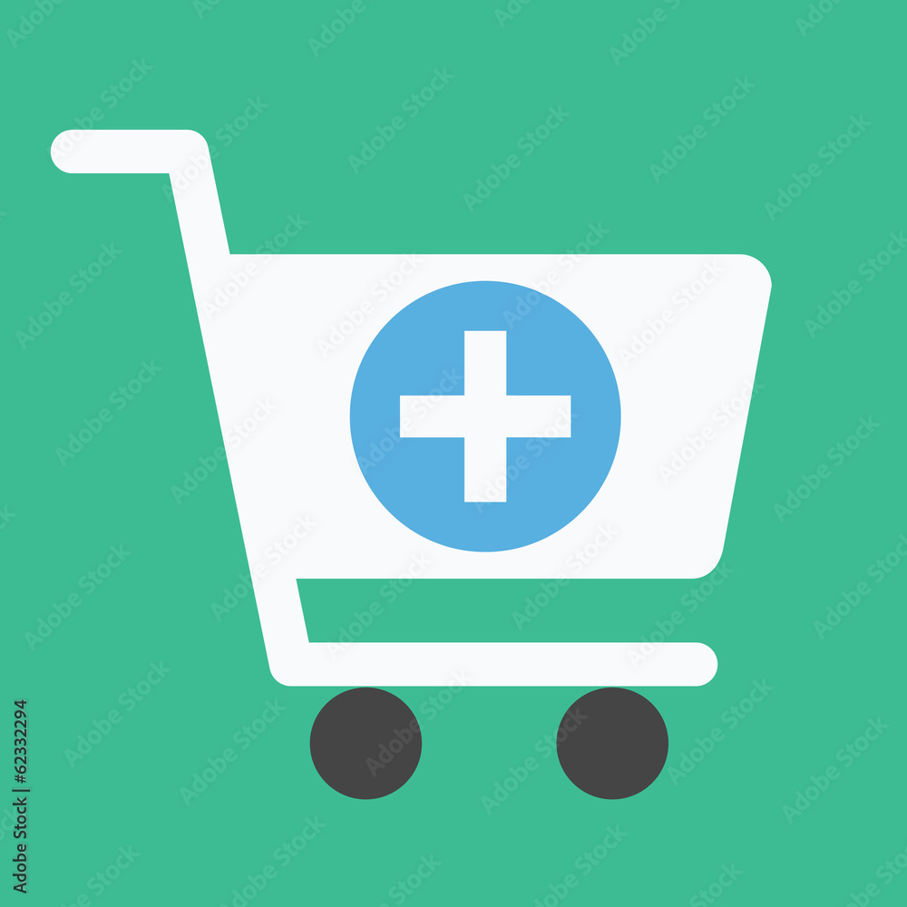Poster vector shopping cart add to cart icon