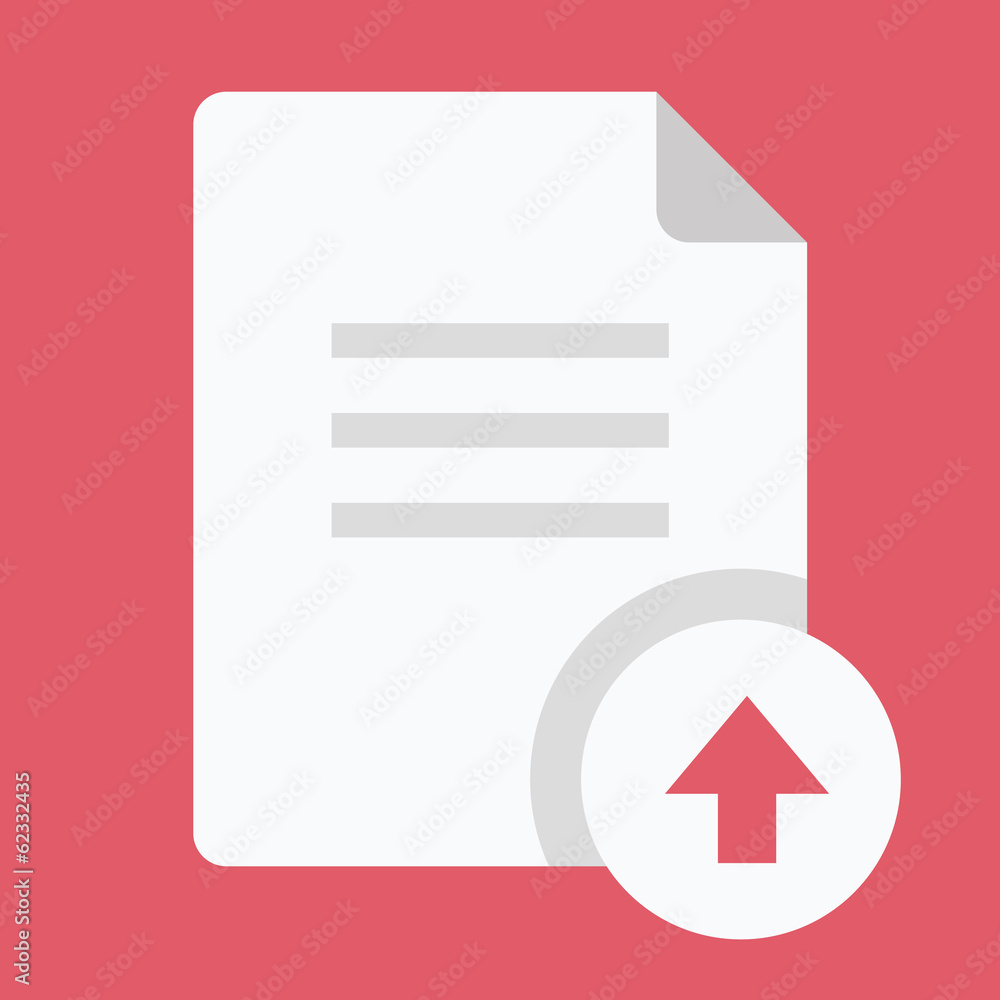 Poster vector upload document icon