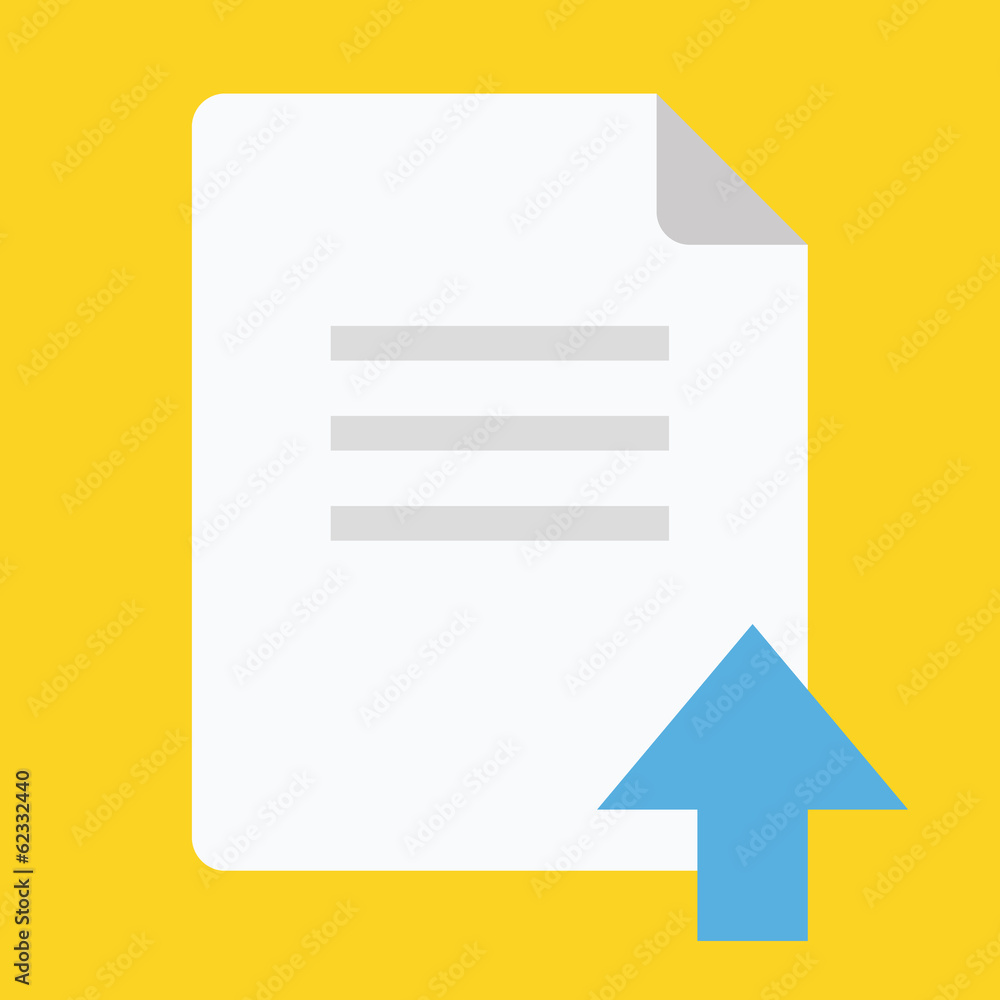 Poster vector upload file icon