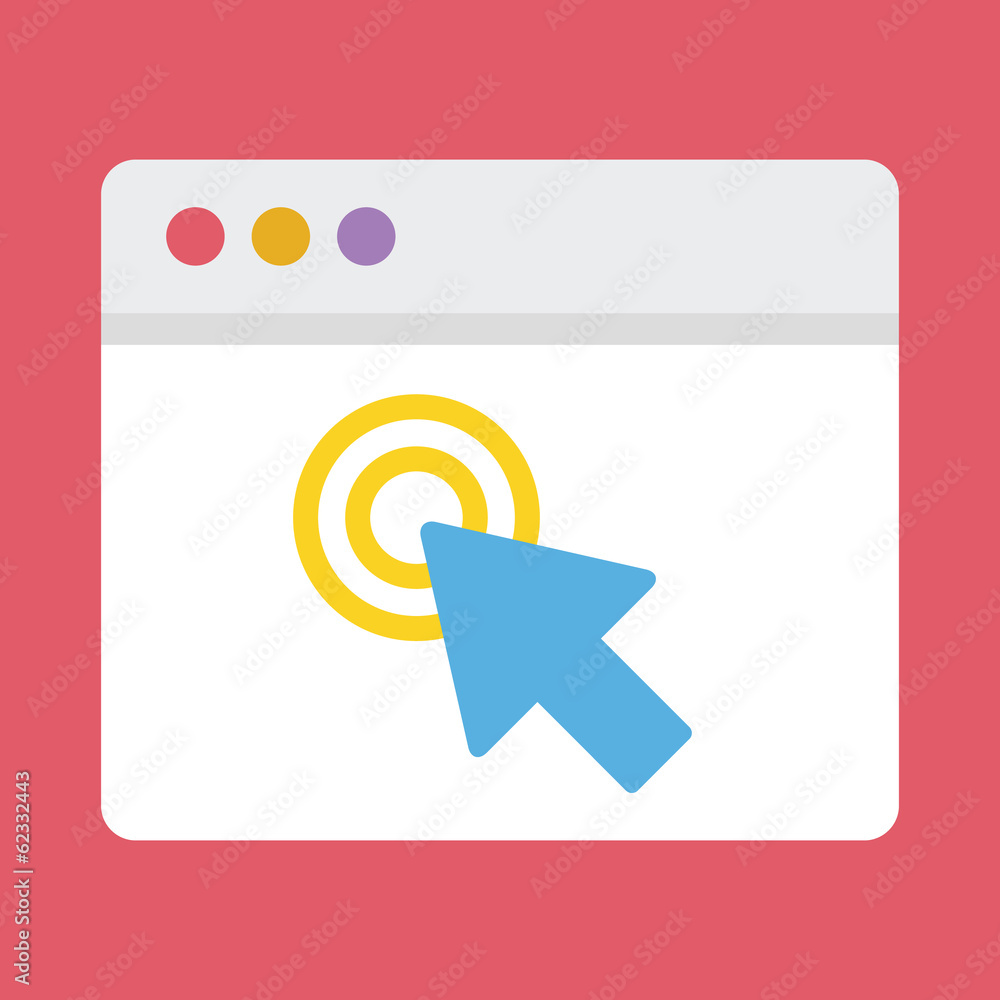 Poster vector user behavior icon