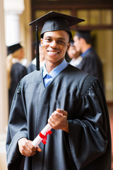 afro american male graduate