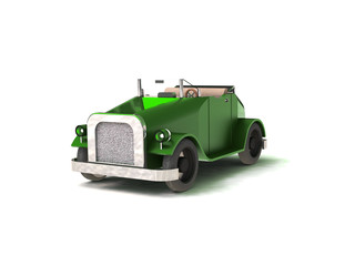 Historic car 3d background