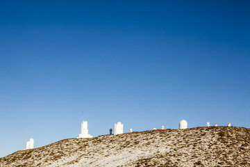 Telescopes of the Astronomical Observatory Izana, Tenerife, Cana