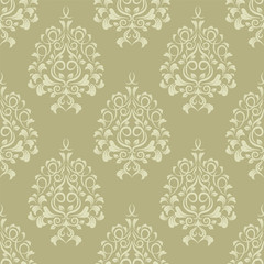 vector seamless backdrop. damask pattern. flower wallpaper