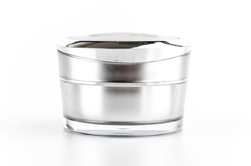 Blank cosmetic lotion bottle cream isolated white background