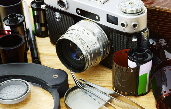 Film camera and accessories