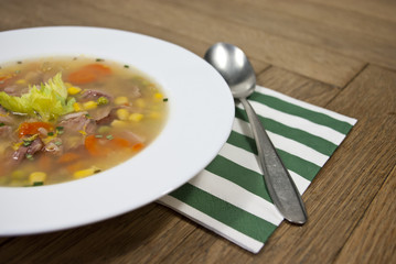 smoked broth soup