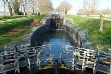 Cercles muraux Canal Canal du Midi, écluse