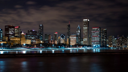 Chicago Night Skyline