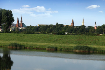 Panorama miasta Opole.
