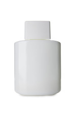 White cosmetics bottle