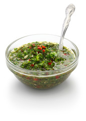 chimichurri sauce, traditional Argentine condiment