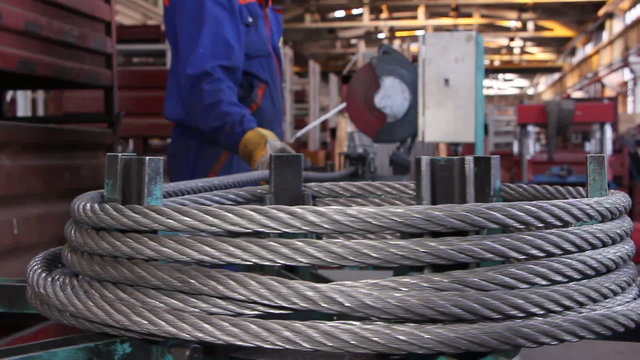Heavy industry - steel rope, hawser