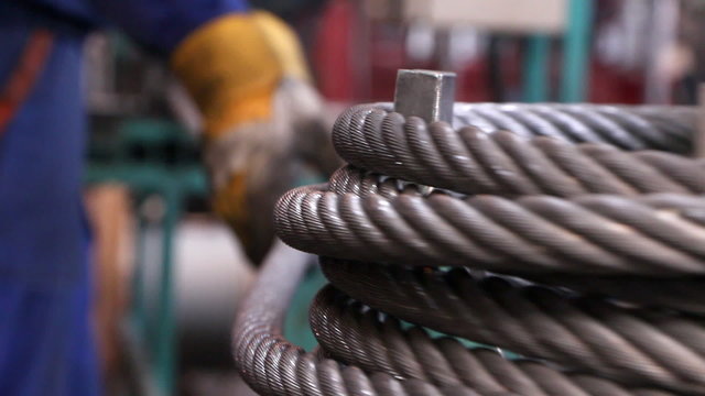 Heavy industry - steel rope, hawser
