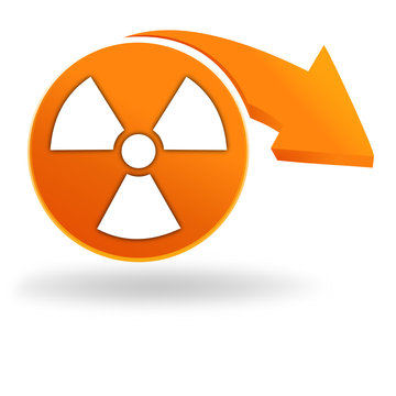 nucléaire sur bouton orange