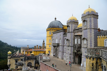 Fototapeta na wymiar Pałac Pena w Sintrze