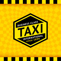 Taxi symbol with checkered background - 20