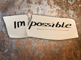 Word impossible transformed into possible
