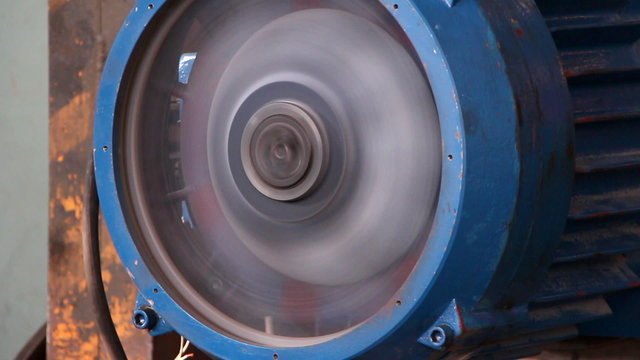 Heavy industry - Electric motor close up