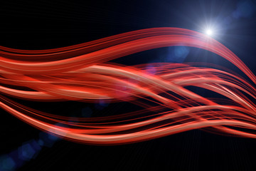 futuristic wave background design with lights