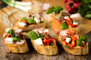 Italian bruschettas