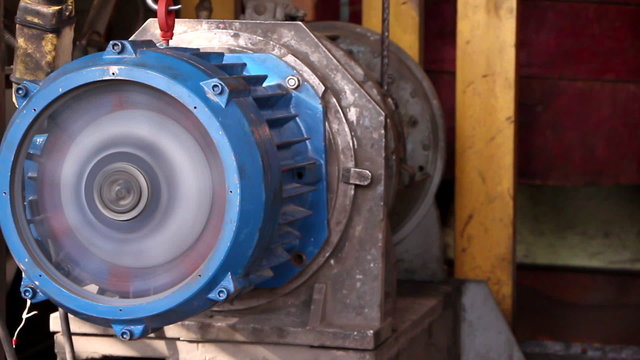 Heavy industry - Electric motor close up
