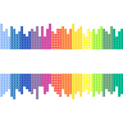 Rainbow, background, vector illustration