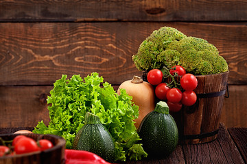 Fresh organic vegetables