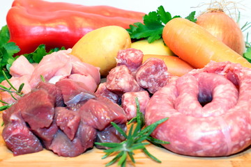carne assortita con verdure