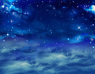 beautiful background of the night sky with stars