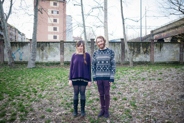 young hipster cuople lovers