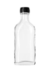 Glass bottle (with clipping path) isolated on white background