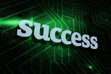 Success against green and black circuit board