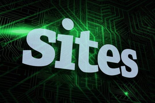 Sites against green and black circuit board