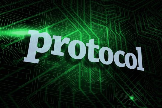 Protocol against green and black circuit board