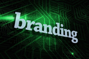 Branding against green and black circuit board
