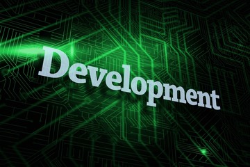 Development against green and black circuit board