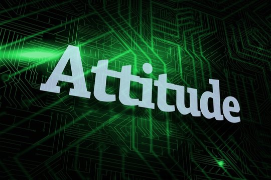 Attitude against green and black circuit board